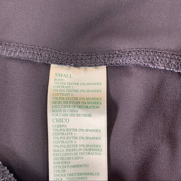 Tangerine Leggings Black Blue Colorblock Small - Picture 9 of 9